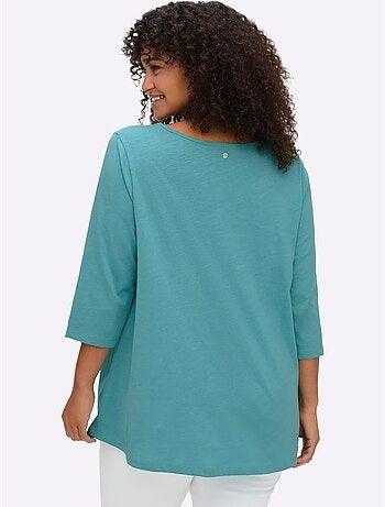 T-shirt à Manches 3/4 Manches 3/4 Mode - Taille Standard - Sheego