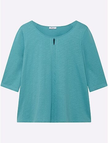 T-shirt à Manches 3/4 Manches 3/4 Mode - Taille Standard - Sheego