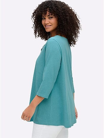 T-shirt à Manches 3/4 Manches 3/4 Mode - Taille Standard - Sheego