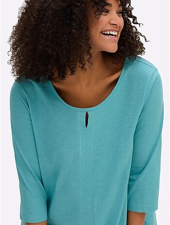 T-shirt à Manches 3/4 Manches 3/4 Mode - Taille Standard - Sheego