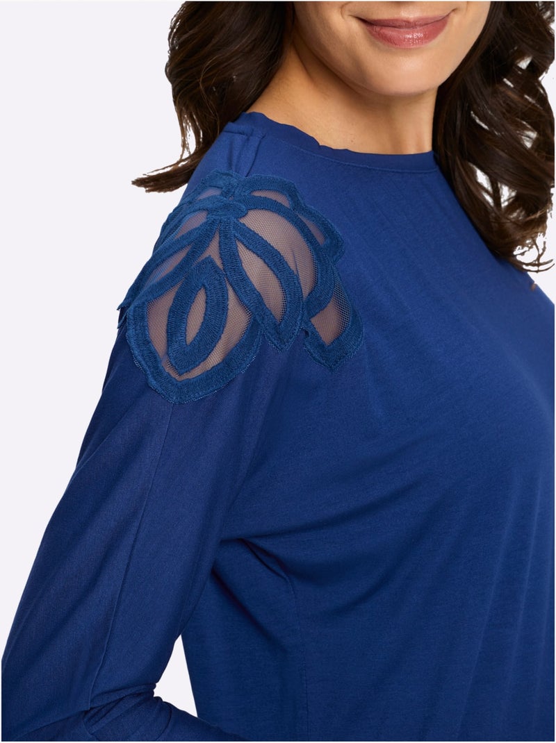 T-shirt à manches 3/4 manches chauve-souris - taille standard - witt Bleu roi - Kiabi