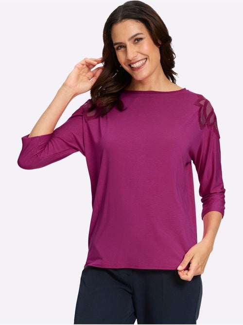 T-shirt à Manches 3/4 Manches Chauve-souris - Taille Standard - Witt - Kiabi