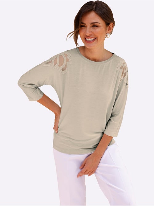 T-shirt à Manches 3/4 Manches Chauve-souris - Taille Standard - Witt - Kiabi T-shirt à Manches 3/4 Manches Chauve-souris - Taille Standard - Witt - Kiabi