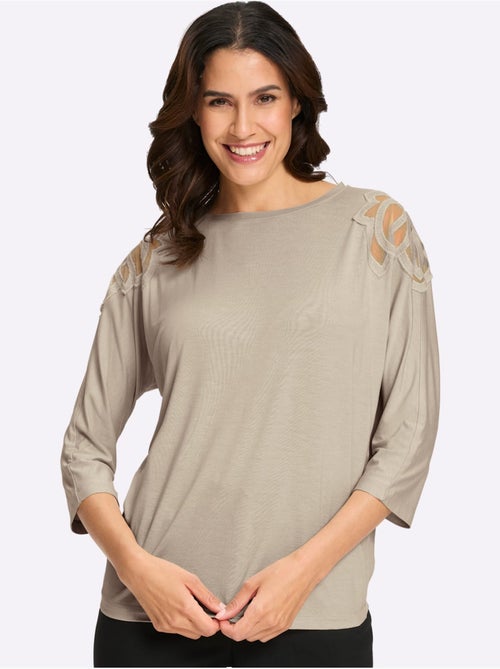 T-shirt à Manches 3/4 Manches Chauve-souris - Taille Standard - Witt - Kiabi T-shirt à Manches 3/4 Manches Chauve-souris - Taille Standard - Witt - Kiabi