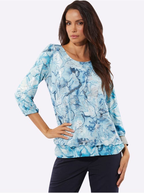 T-shirt à Manches 3/4 Polyester Recyclé - Taille Standard - Helline - Kiabi