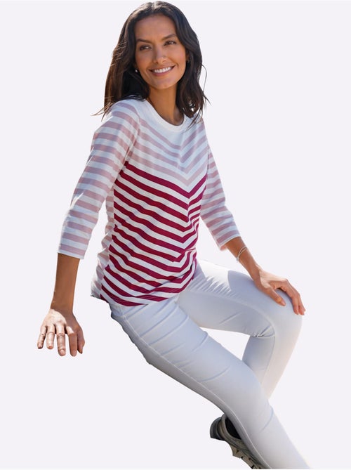 T-shirt à manches 3/4 pur coton - taille standard - witt - Kiabi T-shirt à manches 3/4 pur coton - taille standard - witt - Kiabi