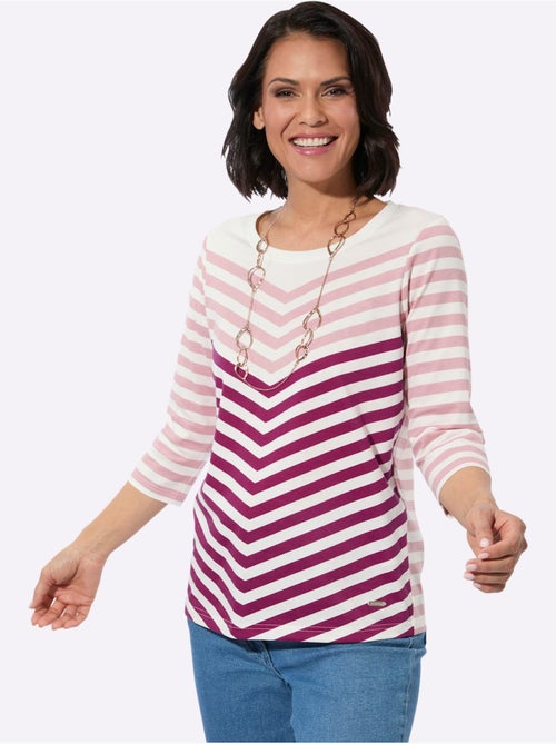 T-shirt à manches 3/4 pur coton - taille standard - witt - Kiabi T-shirt à manches 3/4 pur coton - taille standard - witt - Kiabi