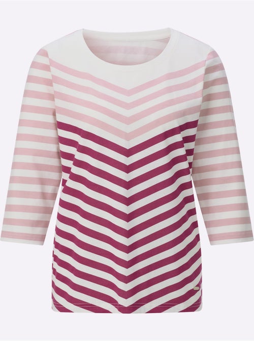 T-shirt à manches 3/4 pur coton - taille standard - witt - Kiabi T-shirt à manches 3/4 pur coton - taille standard - witt - Kiabi