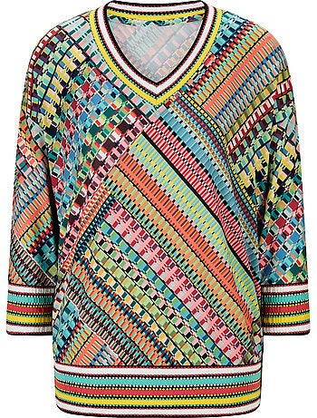 T-shirt à Manches 3/4 Qualité Douce Et Fluide - Taille Standard - helline