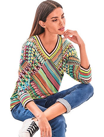 T-shirt à Manches 3/4 Qualité Douce Et Fluide - Taille Standard - helline