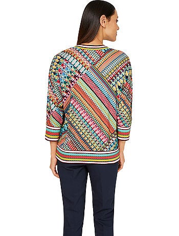 T-shirt à Manches 3/4 Qualité Douce Et Fluide - Taille Standard - helline