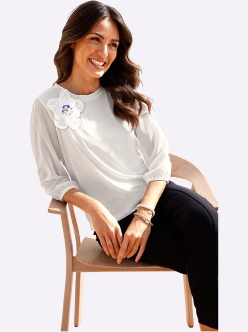 T-shirt à Manches 3/4 Qualité Extensible Souple - Taille Standard - Witt - Kiabi
