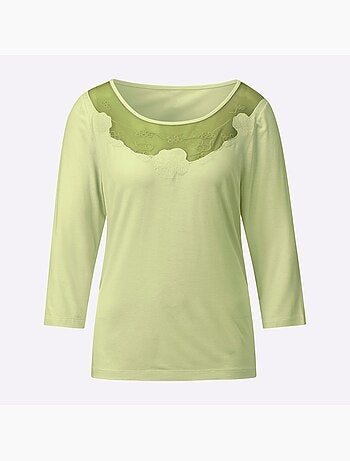 T-shirt à Manches 3/4 Viscose Douce Et Fluide - Taille Standard - Witt