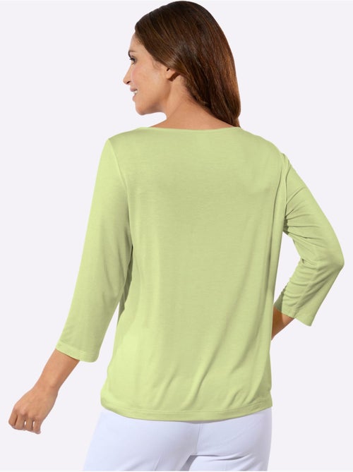 T-shirt à Manches 3/4 Viscose Douce Et Fluide - Taille Standard - Witt - Kiabi T-shirt à Manches 3/4 Viscose Douce Et Fluide - Taille Standard - Witt - Kiabi