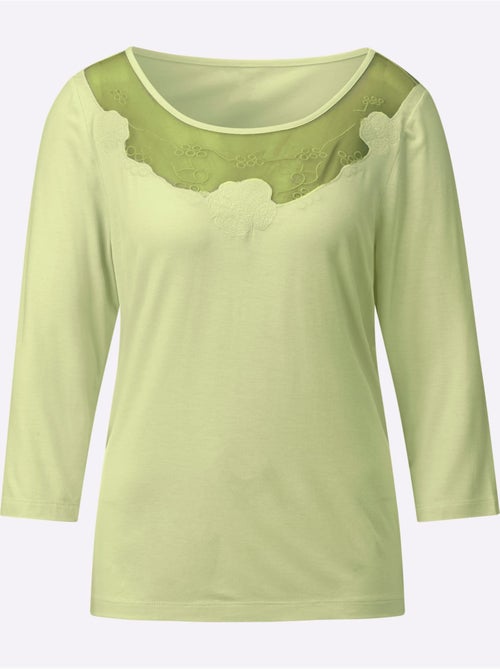 T-shirt à Manches 3/4 Viscose Douce Et Fluide - Taille Standard - Witt - Kiabi T-shirt à Manches 3/4 Viscose Douce Et Fluide - Taille Standard - Witt - Kiabi