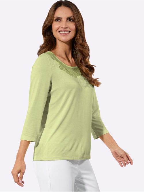 T-shirt à Manches 3/4 Viscose Douce Et Fluide - Taille Standard - Witt - Kiabi T-shirt à Manches 3/4 Viscose Douce Et Fluide - Taille Standard - Witt - Kiabi