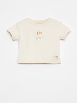 T-shirt à manches courte imprimé - cradle to cradle