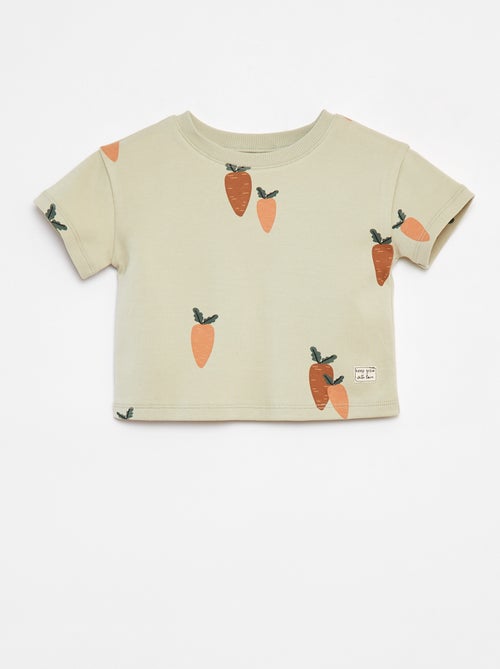 T-shirt à manches courte imprimé - cradle to cradle - Kiabi