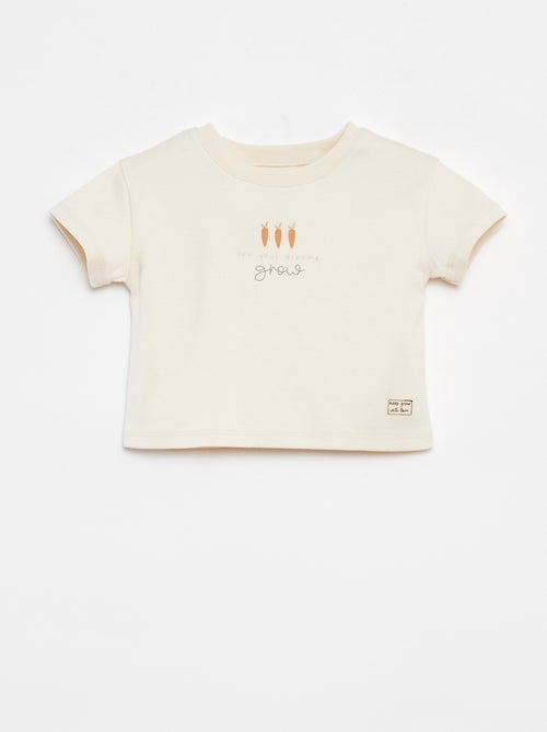 T-shirt à manches courte imprimé - Kiabi