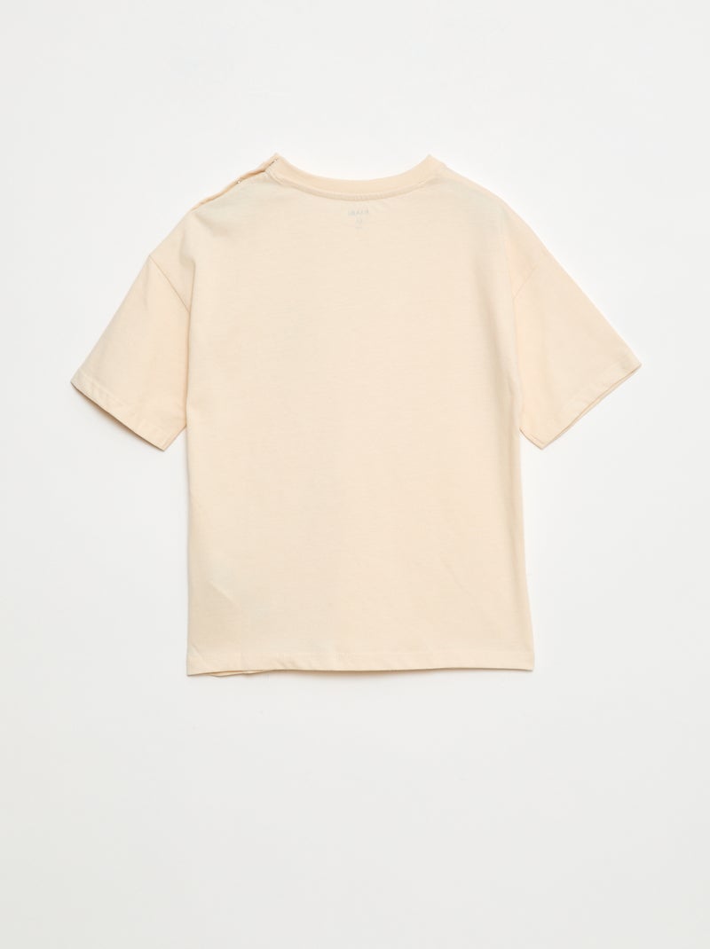 T-shirt à manches courtes - collection facile à enfiler BLANC - Kiabi