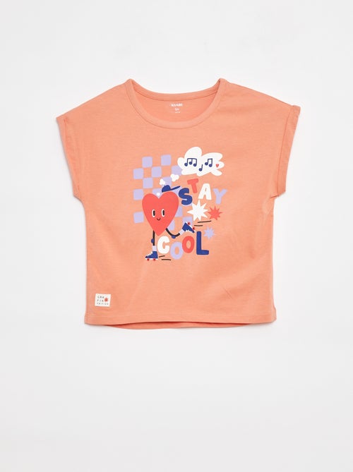 T-shirt à manches courtes - Grafik Edition - Kiabi