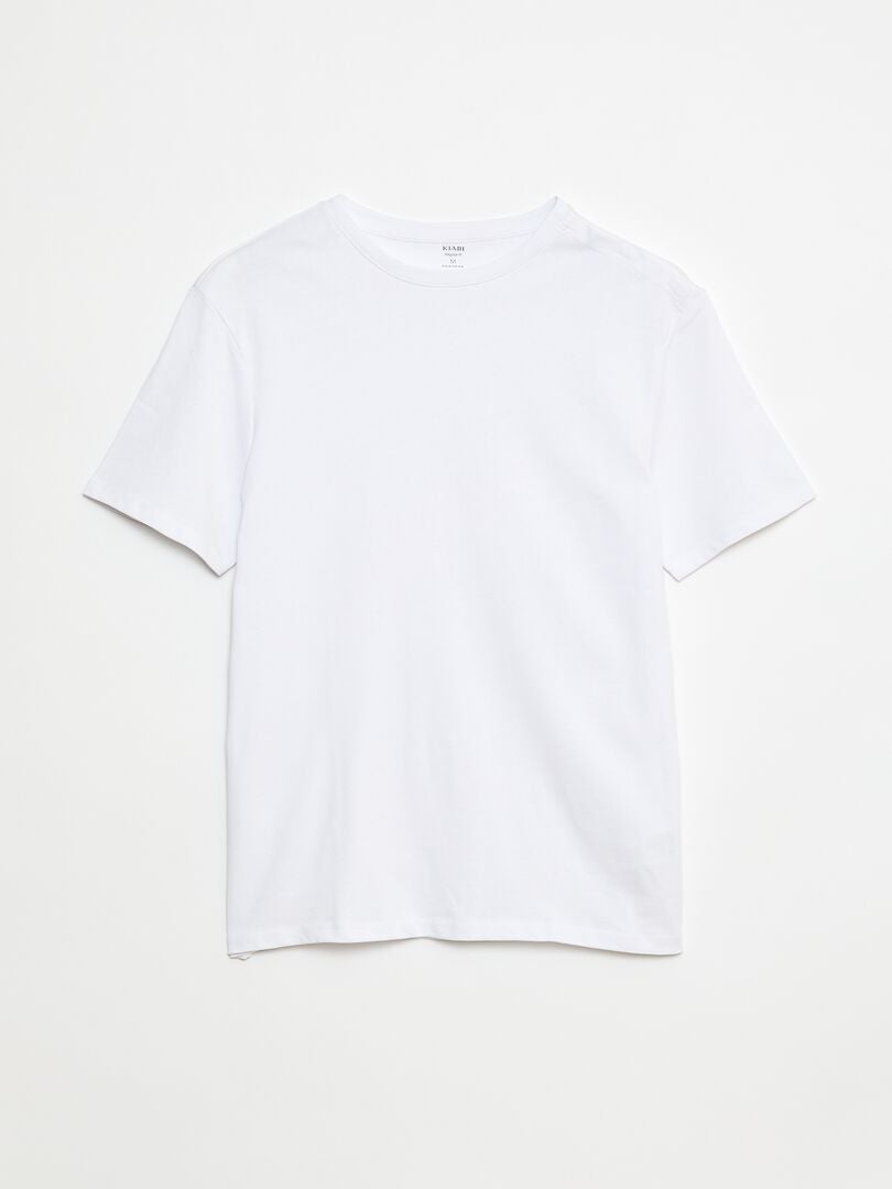 Tee-shirt manches courtes - lot de 2, blanc Tee-shirt manches courtes - lot de 2, blanc