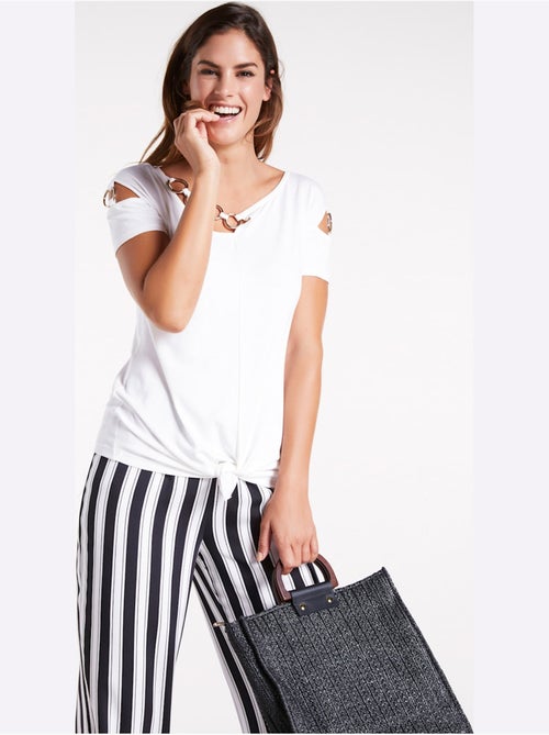 T-shirt à Manches Courtes - Taille Standard - Helline - Kiabi