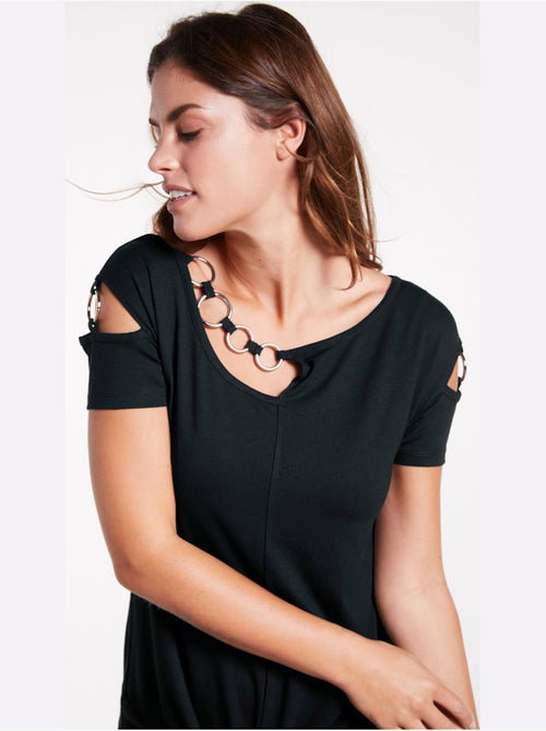 T-shirt à Manches Courtes - Taille Standard - Helline - Kiabi