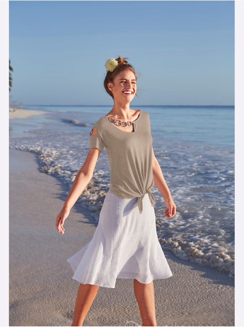 T-shirt à Manches Courtes - Taille Standard - Helline - Kiabi