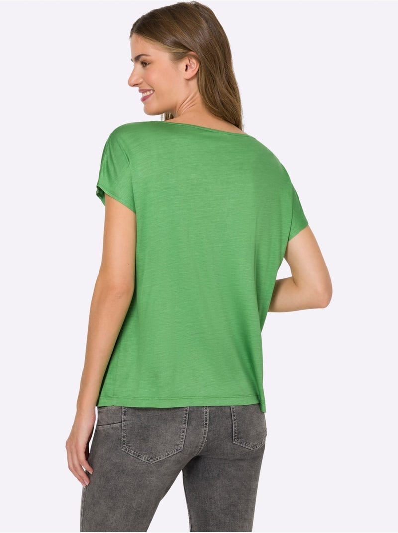 T-shirt à Manches Courtes - Taille Standard - Helline Vert clair - Kiabi
