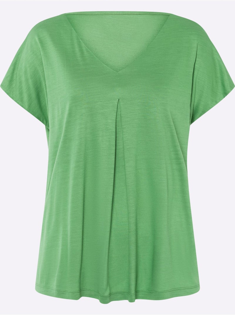 T-shirt à Manches Courtes - Taille Standard - Helline Vert clair - Kiabi