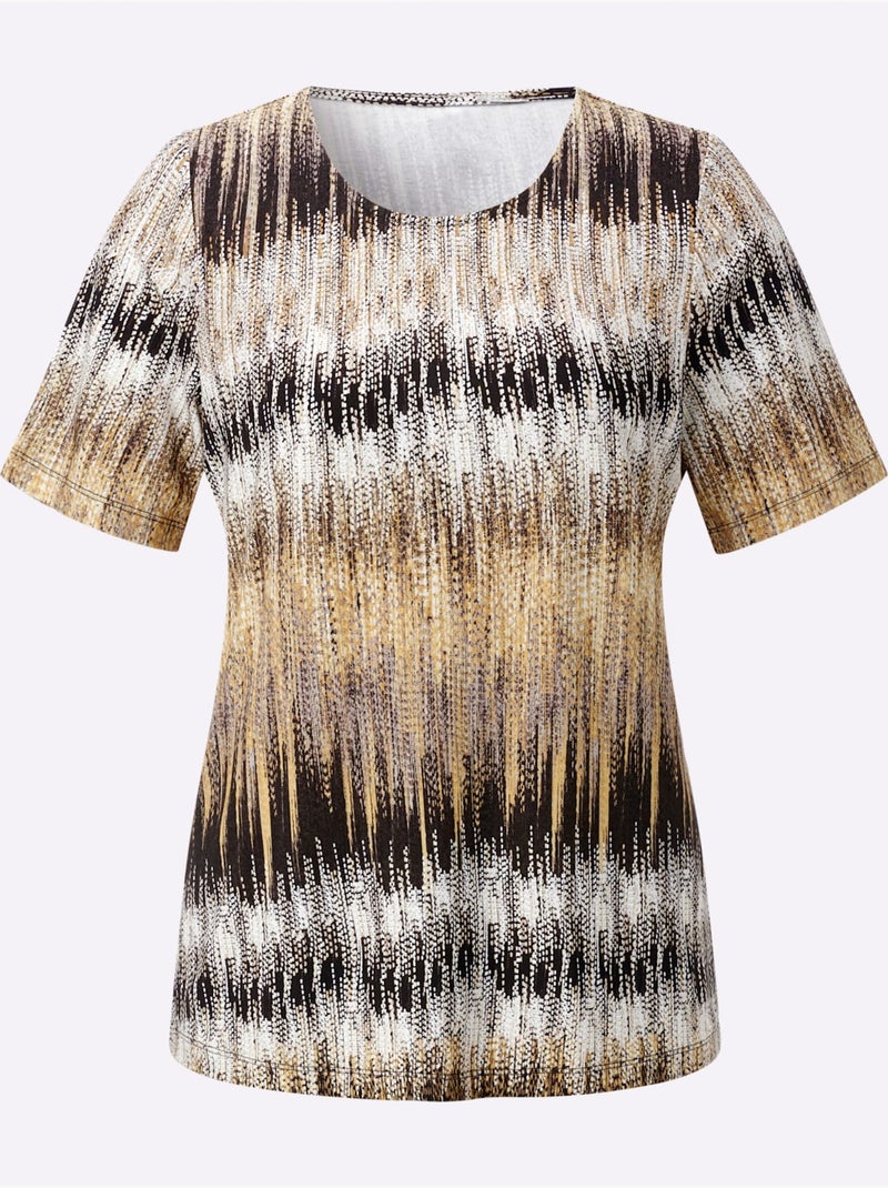 T-shirt à Manches Courtes - Taille Standard - Witt Jaune - Kiabi