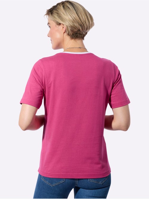 T-shirt à Manches Courtes 100% Coton - Taille Standard - Witt - Kiabi