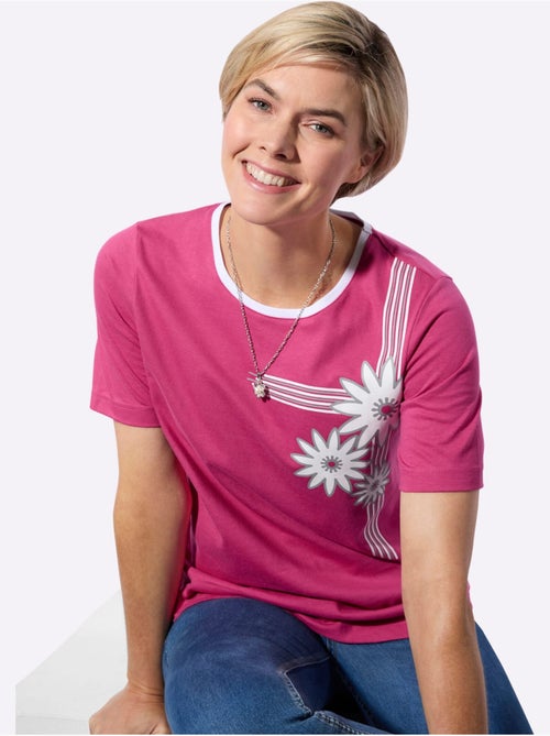 T-shirt à Manches Courtes 100% Coton - Taille Standard - Witt - Kiabi