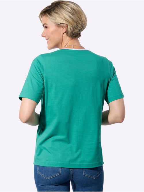T-shirt à Manches Courtes 100% Coton - Taille Standard - Witt - Kiabi