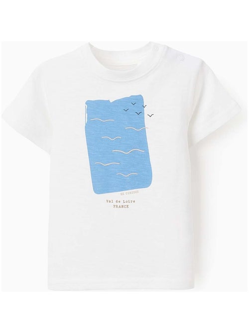 T-shirt à manches courtes 100% coton - Kiabi