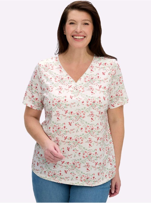 T-shirt à Manches Courtes 50% Coton - Taille Standard - Witt - Kiabi