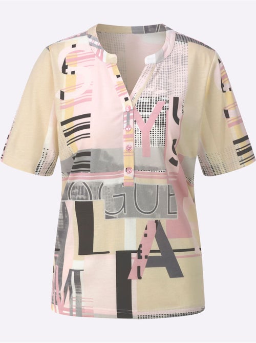 T-shirt à Manches Courtes 50% Coton - Taille Standard - Witt - Kiabi