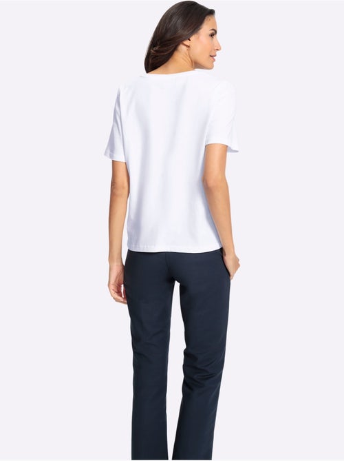 T-shirt à Manches Courtes 50% Coton - Taille Standard - Witt - Kiabi