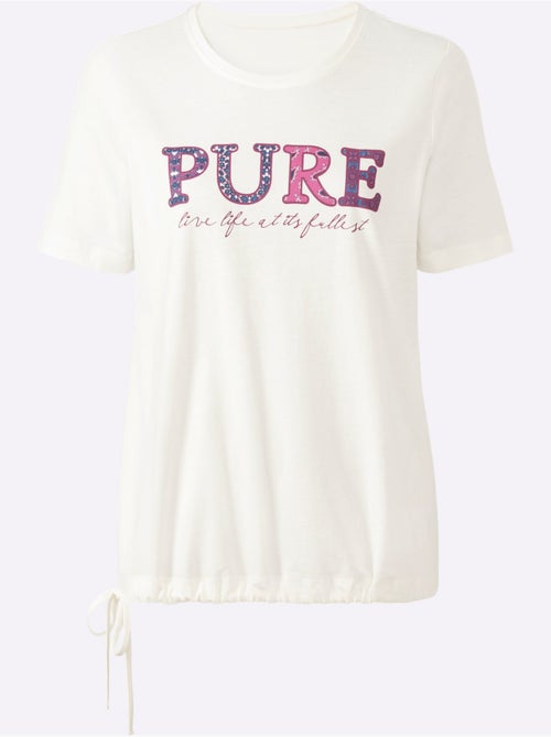 T-shirt à Manches Courtes 50% Coton Et 50% Modal - Taille Standard - Witt - Kiabi
