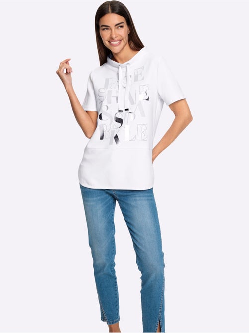 T-shirt à Manches Courtes 50% Modal - Taille Standard - Helline - Kiabi T-shirt à Manches Courtes 50% Modal - Taille Standard - Helline - Kiabi
