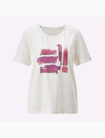 T-shirt à Manches Courtes 95% Coton - Taille Standard - helline