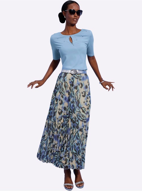 T-shirt à Manches Courtes 95% Lyocell (tencel) - Taille Standard - Helline - Kiabi T-shirt à Manches Courtes 95% Lyocell (tencel) - Taille Standard - Helline - Kiabi