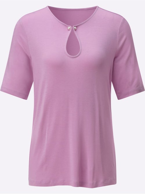 T-shirt à manches courtes 95% modal - taille standard - helline - Kiabi T-shirt à manches courtes 95% modal - taille standard - helline - Kiabi