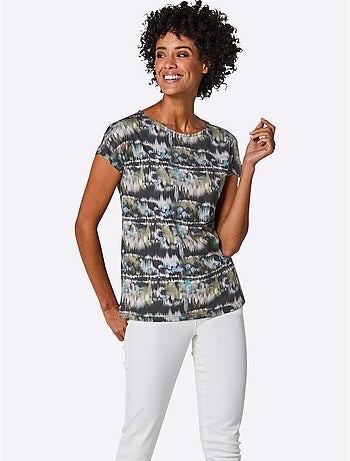 T-shirt à Manches Courtes 95% Modal - Taille Standard - Helline
