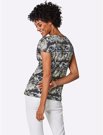 T-shirt à Manches Courtes 95% Modal - Taille Standard - Helline