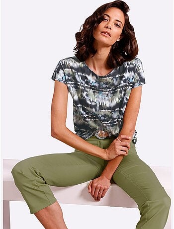 T-shirt à Manches Courtes 95% Modal - Taille Standard - Helline