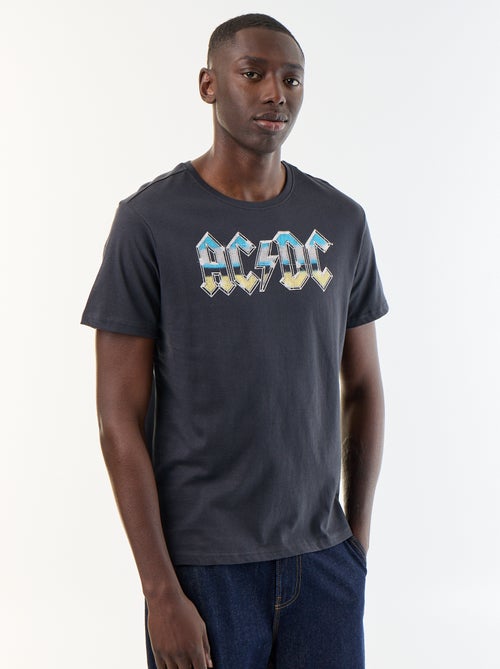 T-shirt à manches courtes 'AC DC' - Kiabi T-shirt à manches courtes 'AC DC' - Kiabi