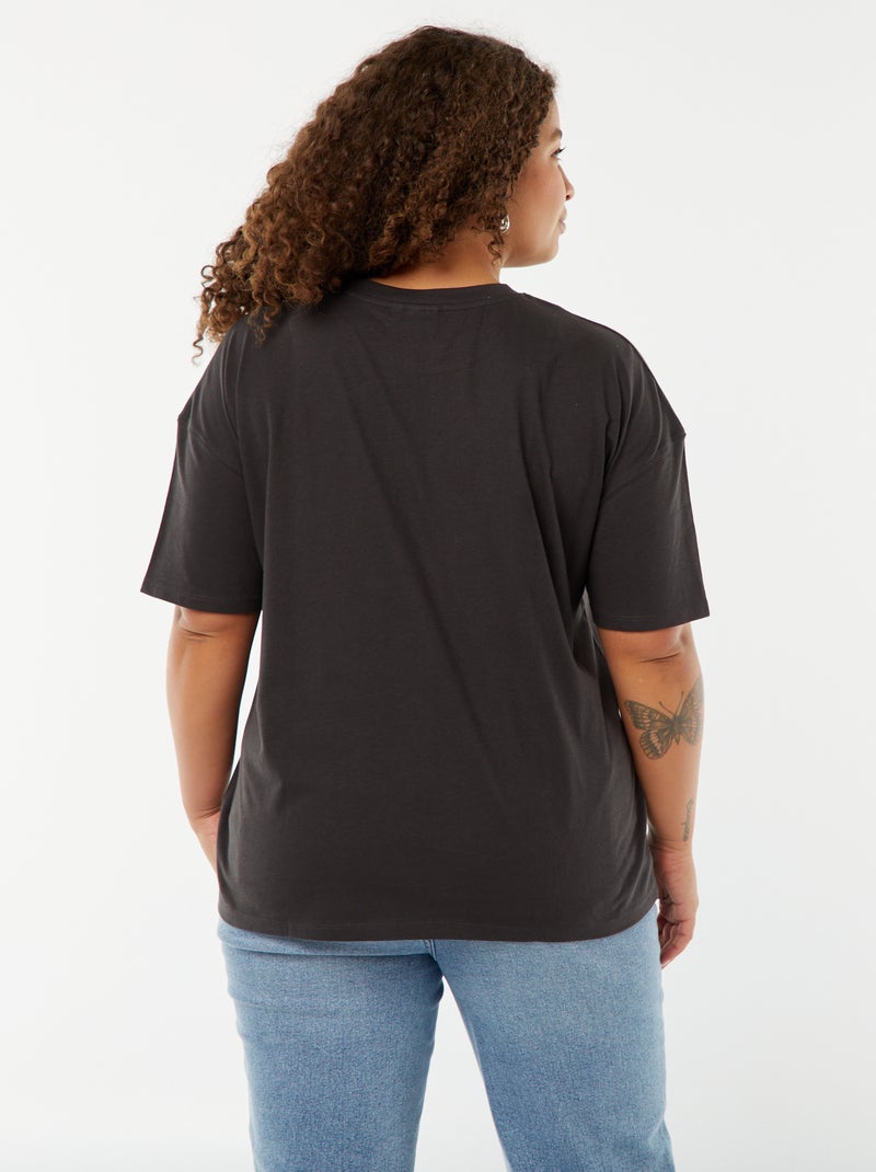 T-shirt à manches courtes 'ACDC' NOIR - Kiabi