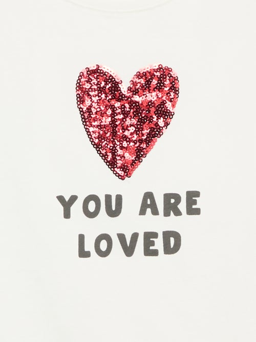 T-shirt à manches courtes avec animation - Kiabi